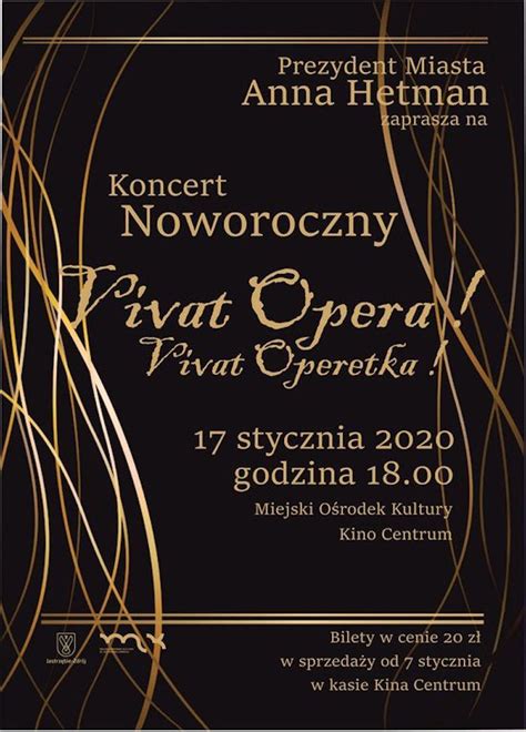 Jastrz Bie Zdr J Na Koncert Noworoczny Zaprasza Prezydent Miasta Anna