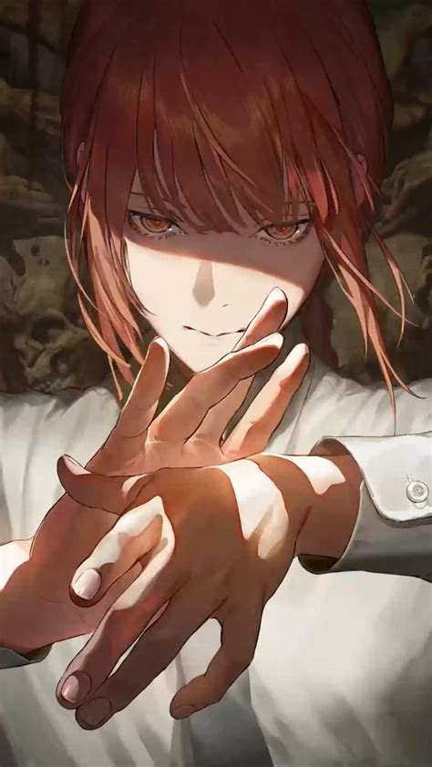 Makima Hand Gesture Chainsaw Man Live Wallpaper Video Anime Girl