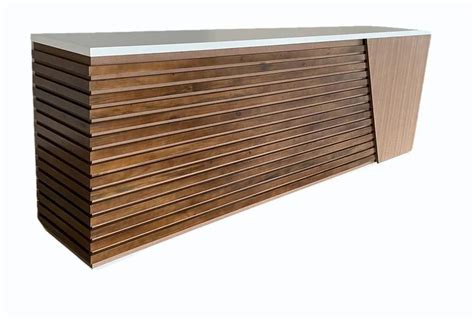 Rectangular Solid Wood Reception Table At Rs 65000 Reception Table In