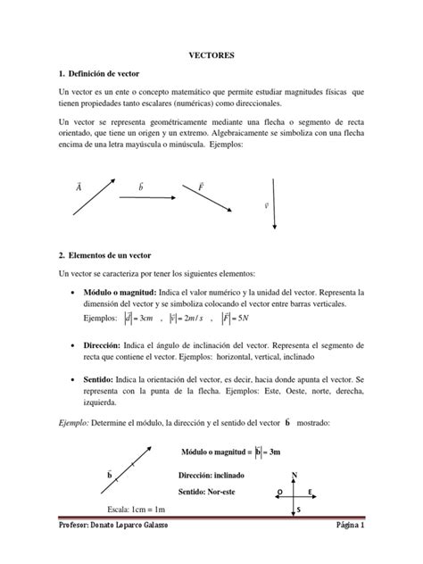 Guia Vectores Pdf Sistema De Coordenadas Cartesianas Vector Euclidiano