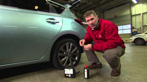 Toyota How To Use A Tyre Repair Kit Youtube