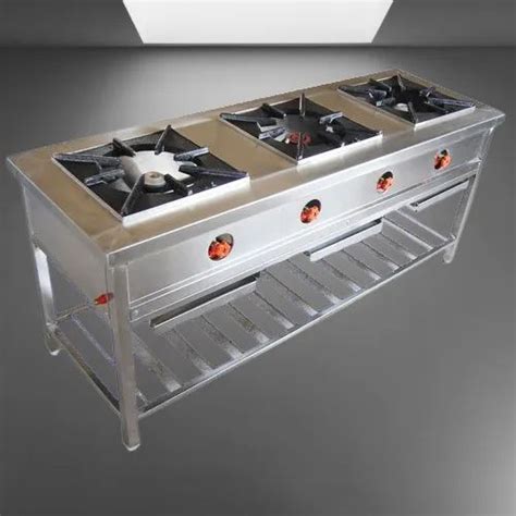 Stainless Steel Bhatti Number Of Burners 3 Size 247234 At Rs