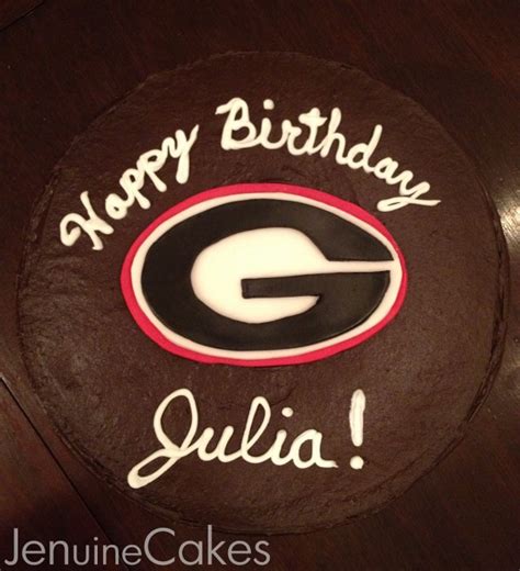 UGA Birthday Cake – Jenuine Cakes