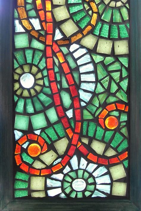 Scarlet Bird Of Paradise Stained Glass Mosaic Mosaic Glass Stained