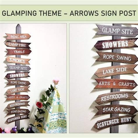 Campground Signs Camping Party Printables Instant Digital Etsy