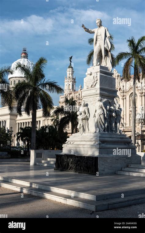 A monument of José Julián Martí Pérez Cubas national hero 1853 1895