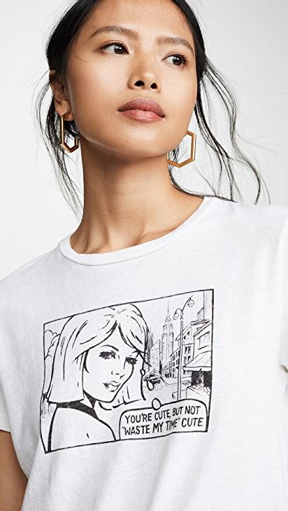 Graphic Tees Shopbop Designer Graphic Tees Scoop Neck Bodysuit Jennifer Meyer Jewelry Youre