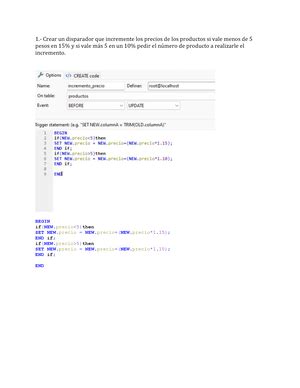 Pr Ctica Final De Disparadoresp Ejercicio Crear Un Trigger Para