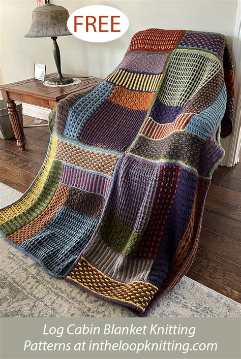 Log Cabin Blanket Knitting Patterns In The Loop Knitting