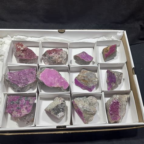 Wm One Box Of Colboltion Calcite Mineral Specimens From Congo