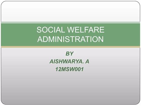 Social Welfare Administration 14
