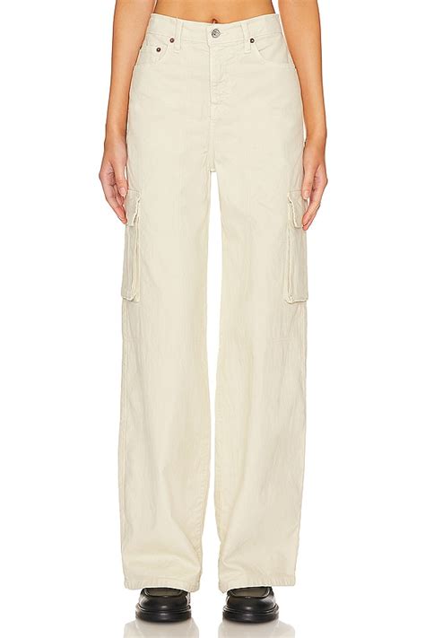 Nsf Zoey Wide Leg Cargo Pants In Flour Revolve