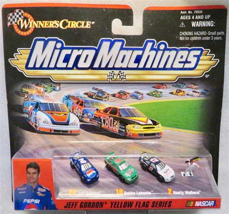 1999 Winner S Circle Jeff Gordon Yellow Flag Series Micro Machines New