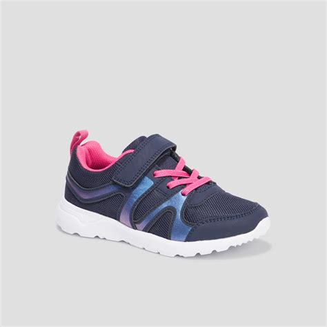 Baskets Running Scratchs Bleu Marine Fille La Halle