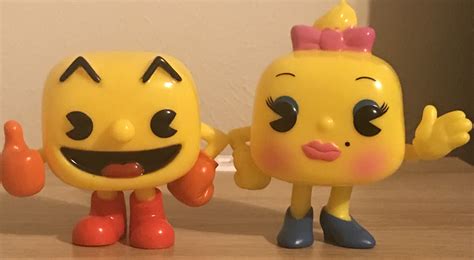 Pac-Man and Ms. Pac-Man Funko Pop by AwesomeGameDude10 on DeviantArt