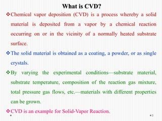 Chemical Vapour Deposition Ppt