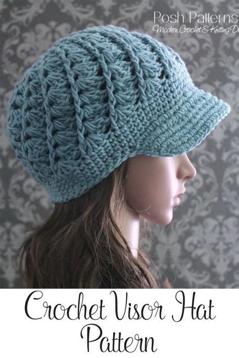 Crochet Pattern Crochet Hat Pattern Crochet Newsboy Hat Pattern Crochet