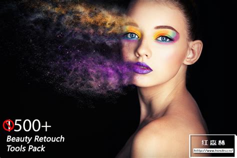 【lr预设】500 人像摄影皮肤化妆美容修饰调色lightroom预设工具包 500 Beauty Retouch Tools Pack 红森林