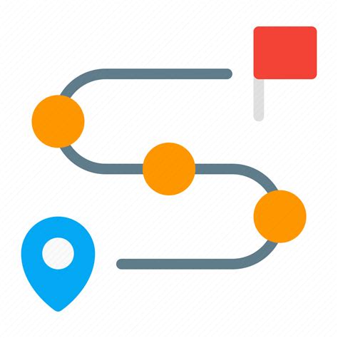 Checkpoint Destination Journey Map Route Icon Download On Iconfinder