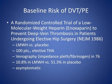 Ppt Dvt Prophylaxis In Orthopedic Patients Powerpoint Presentation Free Download Id 2670986