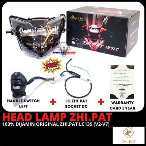 Yamaha Lc New Zhi Pat Led Headlamp Original Lampu Depan Lc V