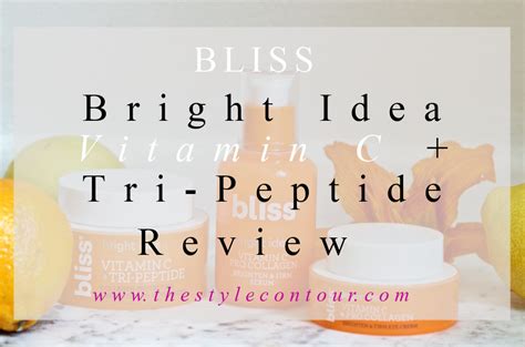 Bliss Vitamin C Tri Peptide Collagen Protecting Bright Idea Collection