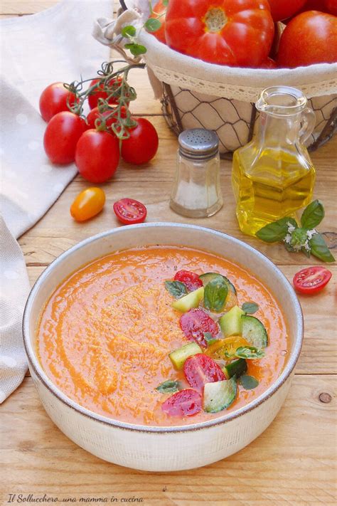 Gazpacho Andaluso Zuppa Fredda Estiva Ricetta Classica