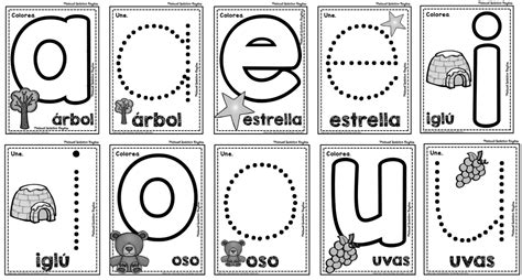 Fichas De Las Vocales Para Imprimir Material Para Maestros Diagram