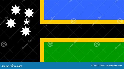 Flag of Melanesian Peoples Australian South Sea Islanders. Flag Representing Ethnic Group or ...