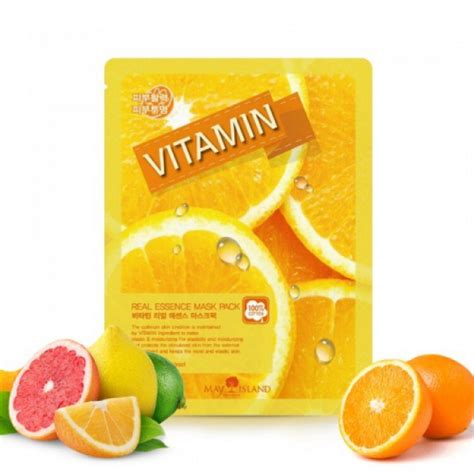 Тканевая маска для лица May Island Vitamin Real Essence Mask Pack ...