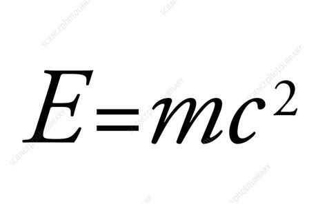 Einstein's mass-energy equation, artwork - Stock Image - C020/0630 ...