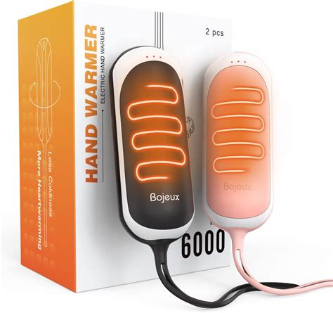 Amazon.com: 2 Pack Rechargeable Hand Warmers - 2 * 6000mAh Instant ...