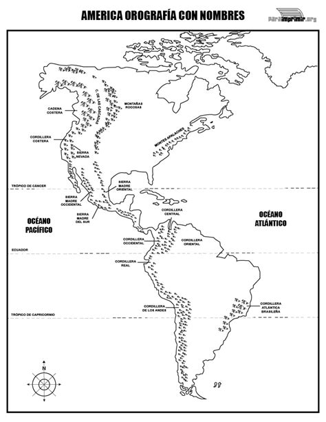 Mapas De America Con Nombres Imagui