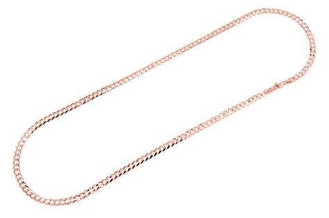 Icebox 4 5MM Flat Curb Link 14k Solid Gold Chain