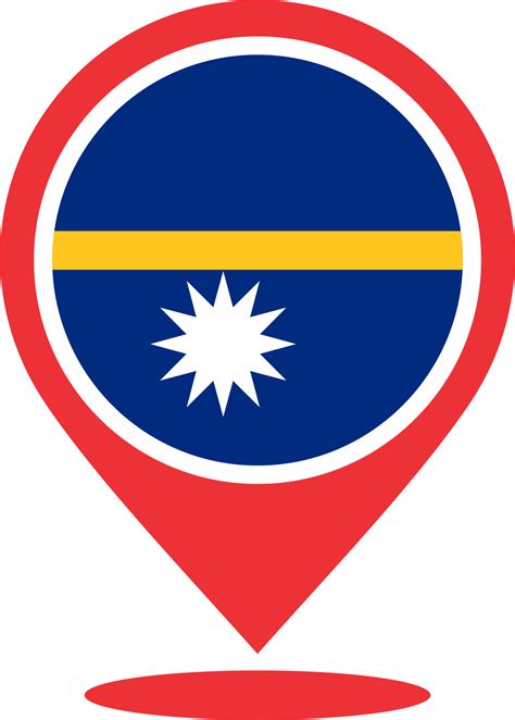 Nauru flag pin map location PNG 22118059 PNG