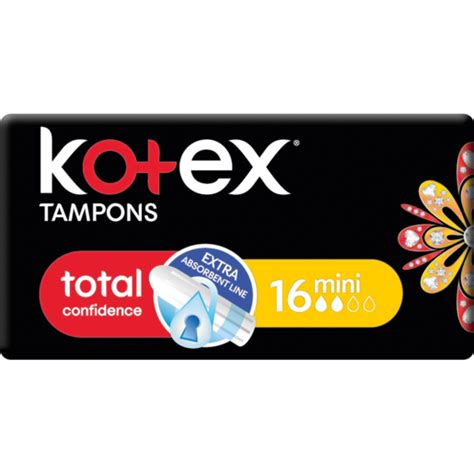 Kotex Mini Tampons 16 Pack Tampons Sanitary Protection Toiletries Shoprite Za