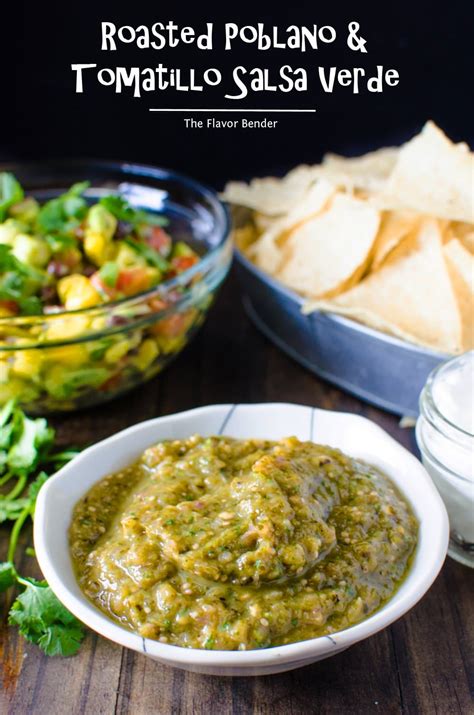 Roasted Tomatillo Salsa Verde The Flavor Bender