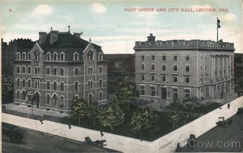 Post Office and City Hall Lincoln, NE Postcard