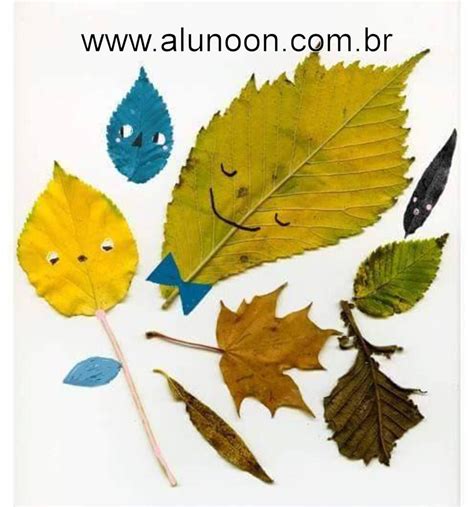 Ideias Criativas Criar Desenhos Folhas E Gravetos Diy Leaves