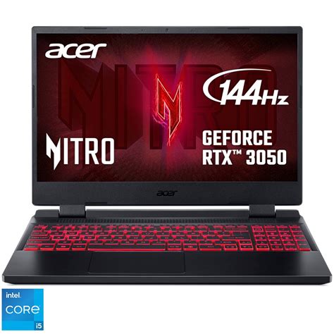 Laptop Gaming Acer Nitro 5 An515 58 Cu Procesor Intel® Core™ I5 12500h Pana La 4 50 Ghz 15 6