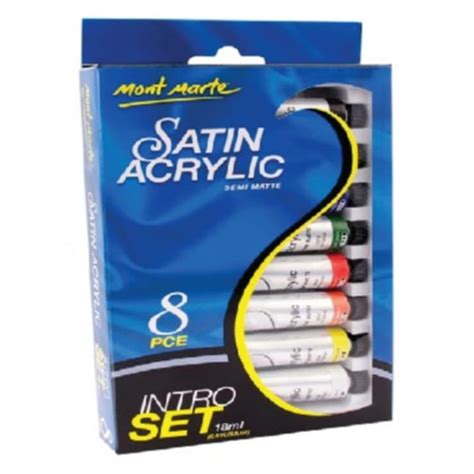 Mont Marte Satin Acrylic Intro Set 8x18ml Sandhaiae