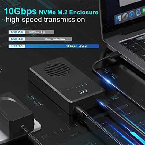 NVMe M 2 Duplicator Dual Bay Clone Enclosure Tool Free USB To NVME