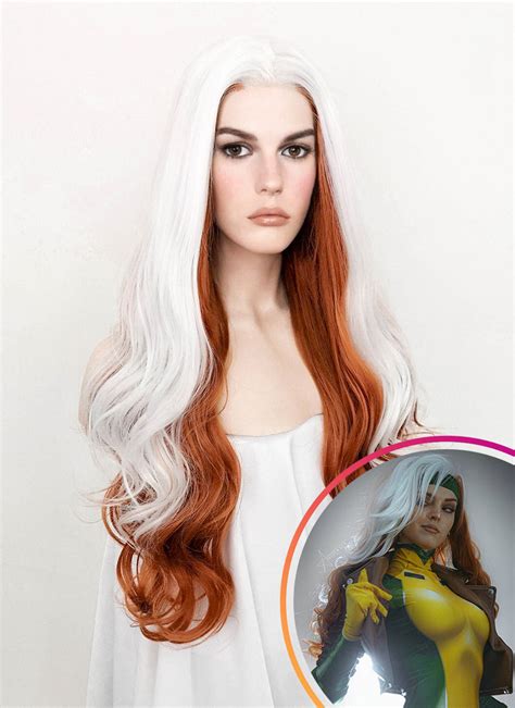 X Men Rogue White Auburn Mixed Lace Front Wig Wigisfashion Wig Is Fashion