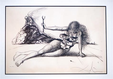 Salvador Dalí Salvador Dali Nude at the Window Original Handsigned Lithograph For Sale at