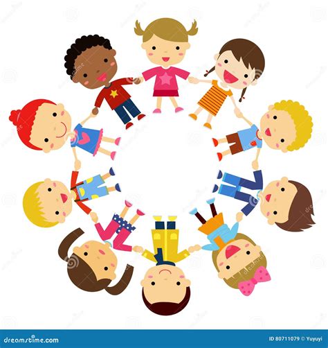 Children Friends From Around The World Of Various Ethnic Groups In