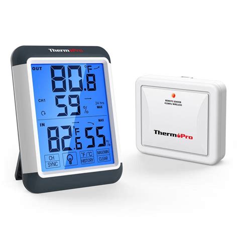 Thermopro Indoor Outdoor Thermometer Digital Wireless Hygrometer