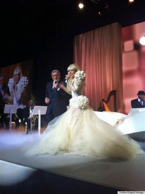 Lady Gaga S Inaugural Ball Dress Is Impressively Large Photos Video Huffpost Life