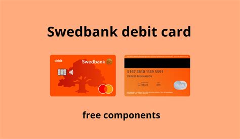 Swedbank Debit Card Credit Bank Card Figma Community