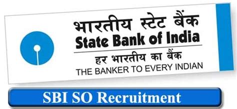 Sbi So Recruitment Notification Apply Online Eligibility