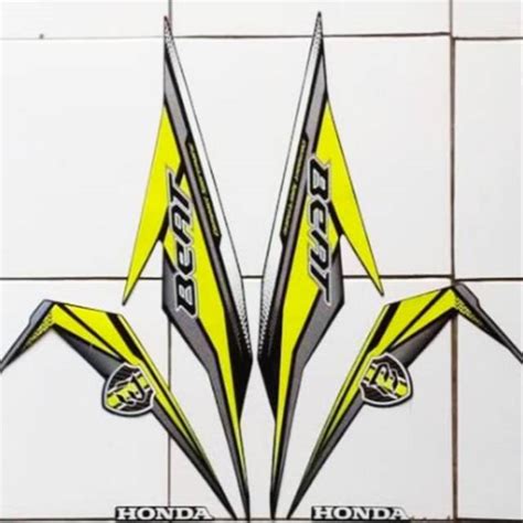 Jual Stiker Striping Lis Body Beat Esp Eco Hitam Motif Hijau